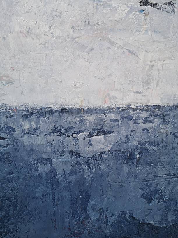 Painting Canvas Deep Coastal Abstract Canvas Artwork ZFP4Z wall art